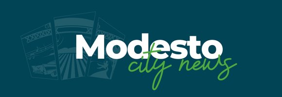 Modesto City News with transparent white logo