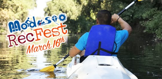 Rec Fest boating in dry creek