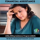 lady stressing about bills