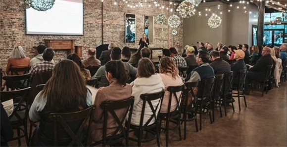 Photo of community workshop at Greens on 10th in Modesto. 