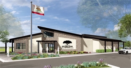 Artistic rendering of the Dryden Clubhouse renovation project. 