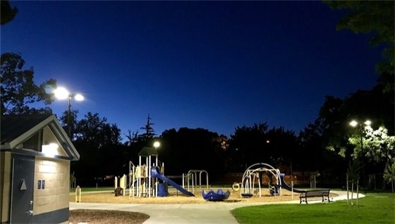 Park Security Lighting at J.M. Pike Park
