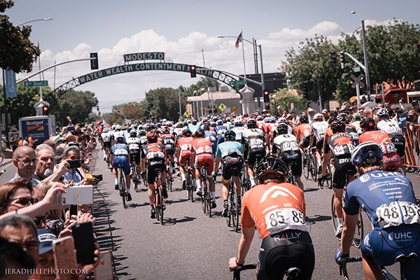 Cyclists Leaving Modesto